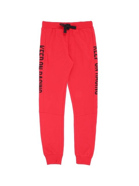 

Pantaloons Junior Boys Red Regular Fit Solid Joggers