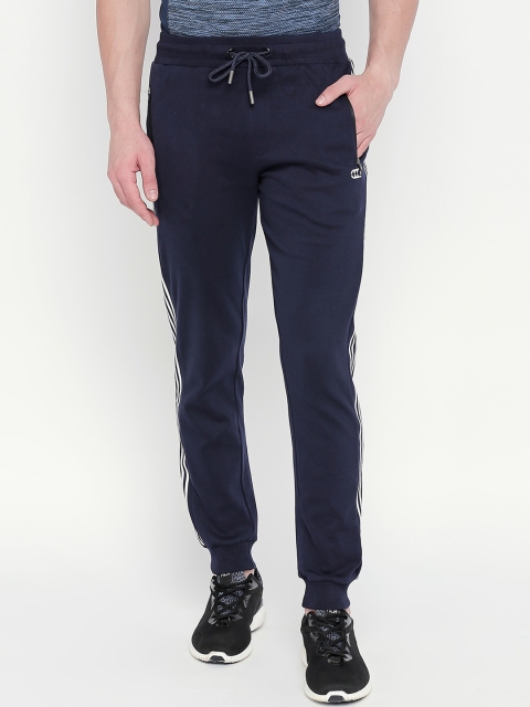 

Ajile by Pantaloons Men Navy Blue Regular Fit Striped Joggers