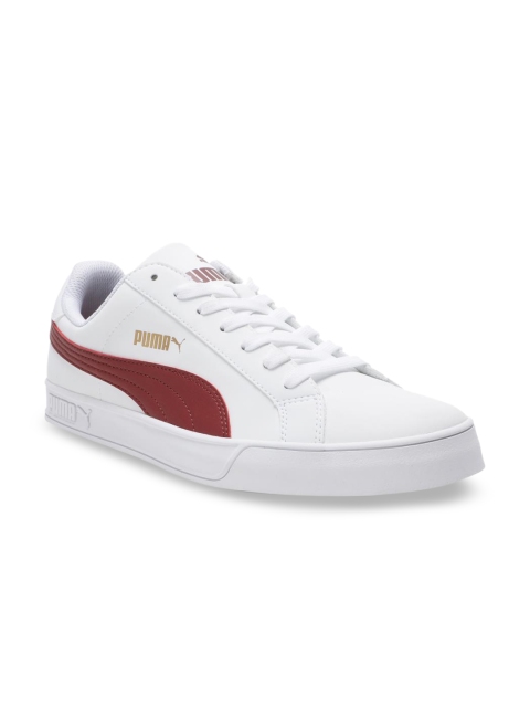

Puma Unisex White Puma Smash Vulc Sneakers