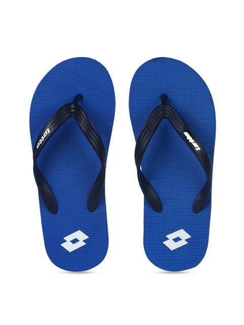 

Lotto Men Blue Solid Thong Flip-Flops