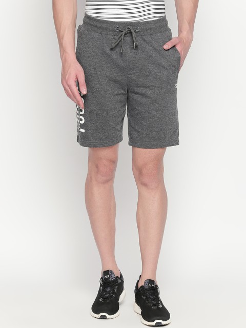 

Ajile by Pantaloons Men Grey Solid Slim Fit Sports Shorts