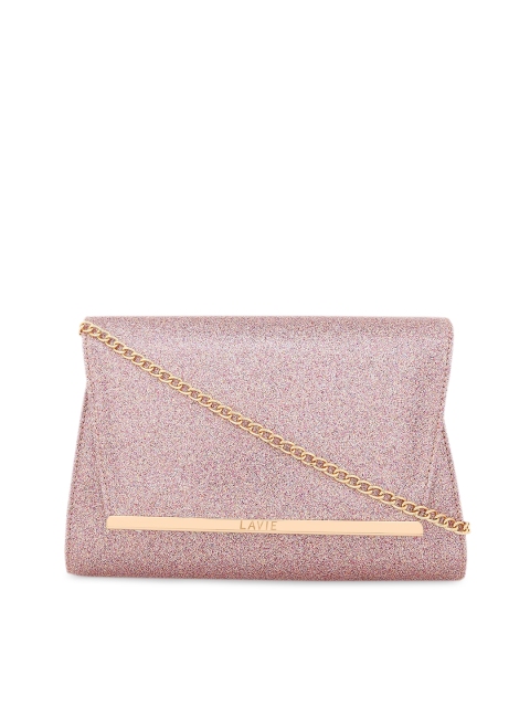 

Lavie Pink Textured Clutch