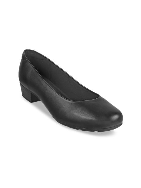 

DAVINCHI Women Black Solid Pumps