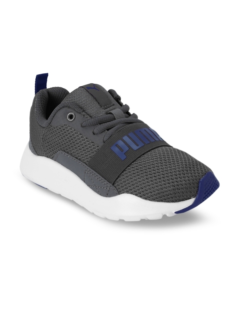 

Puma Unisex Grey Puma Wired PS Sneakers