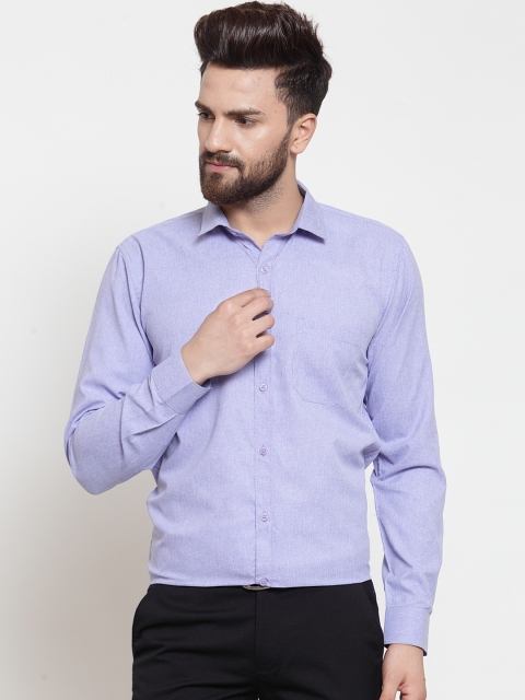

JAINISH Men Blue Classic Slim Fit Solid Formal Shirt