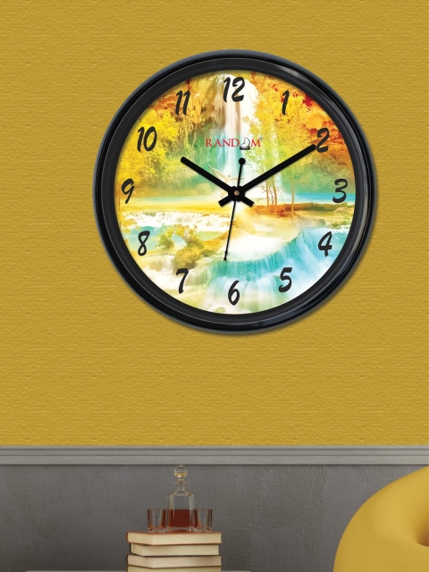 

RANDOM Multicoloured Round Printed Analogue Wall Clock (30cm X 30cm X 2cm), Multi
