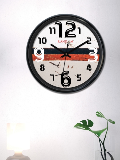 

RANDOM Grey & Red Round Printed Analogue Wall Clock RC-6455
