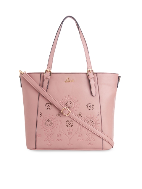 

Lavie Pink Textured Shoulder Bag