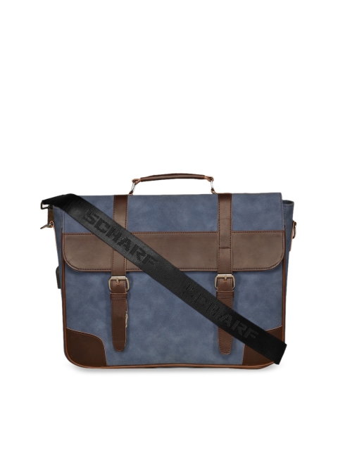 

SCHARF Unisex Blue Solid Laptop Bag