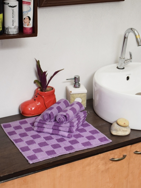 

Avira Home Set of 6 Purple 350 GSM Cotton Face Towels