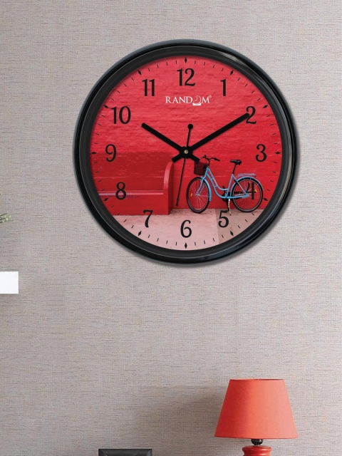 

RANDOM Red & Pink Round Printed Analogue Wall Clock