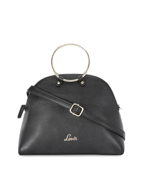 Women Black Solid Handheld Bag