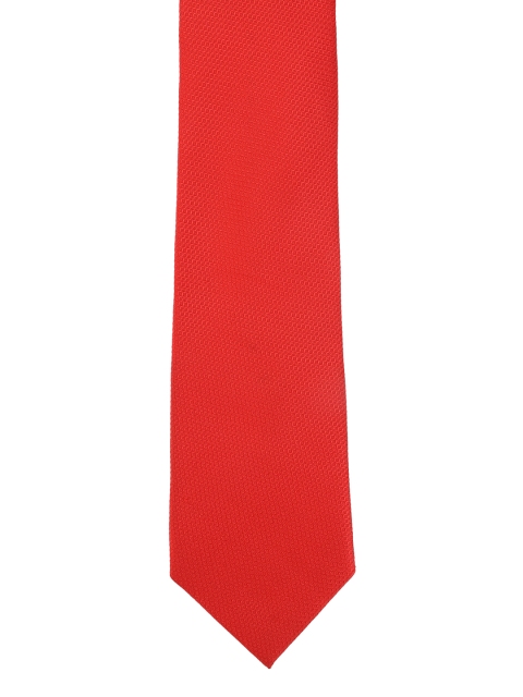 

Calvadoss Red Woven Design Broad Tie