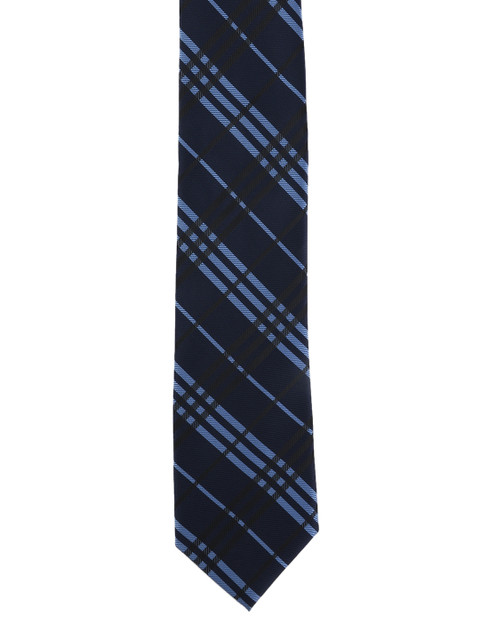 

Calvadoss Blue Checked Broad Tie