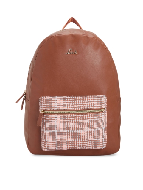

Lavie Brown Solid Backpack