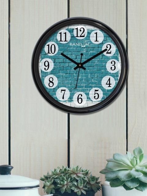 

RANDOM Turquoise Blue Round Printed Analogue Wall Clock