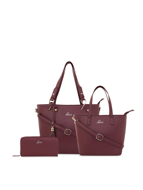 

Lavie Red Solid Shoulder Bag