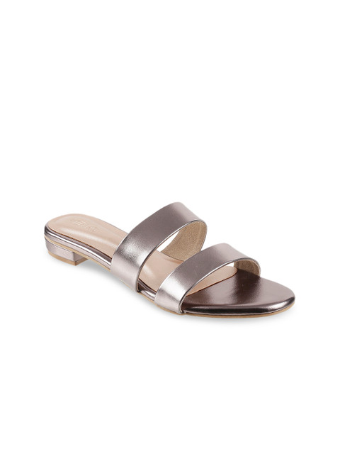 

Metro Women Gun Metal-Toned Solid Heels, Grey