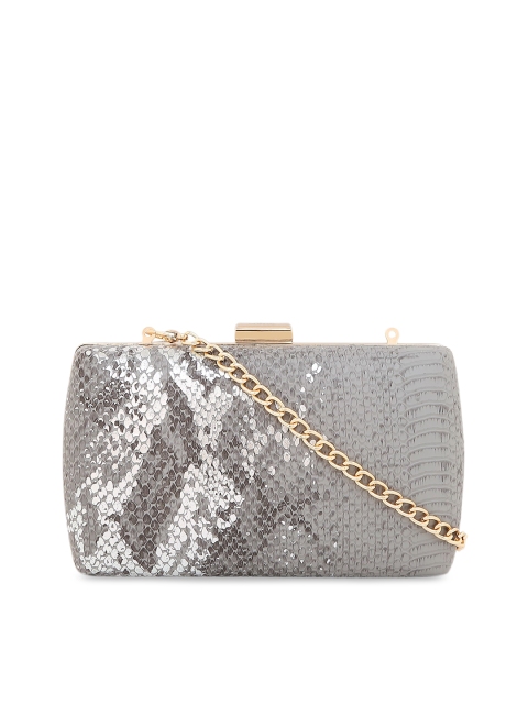 

Lavie Grey Textured Clutch