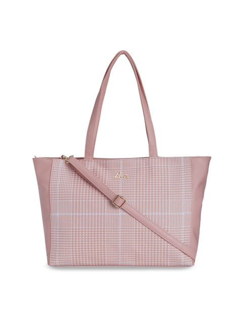 

Lavie Pink Checked Shoulder Bag