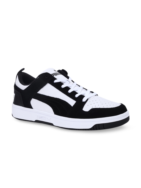 

Puma Unisex Black & White Rebound LayUp Lo SD Sneakers