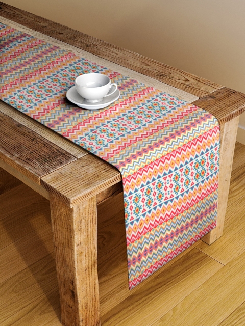 

Alina decor Multicoloured Digital Printed Table Runner, Multi