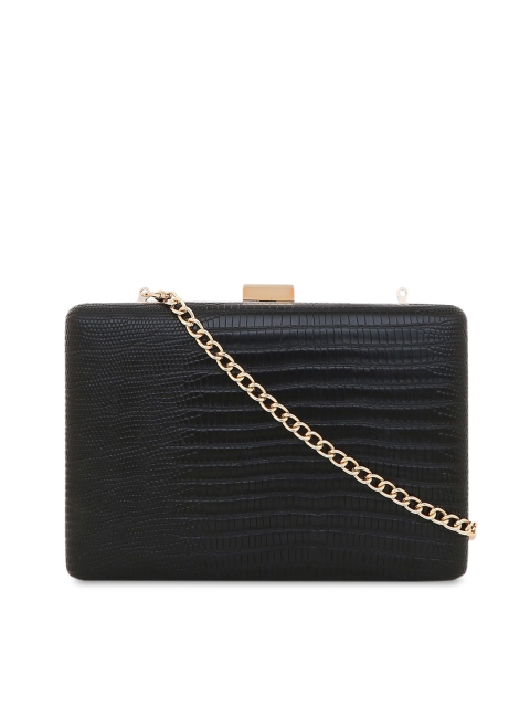 

Lavie Black Solid Box Clutch