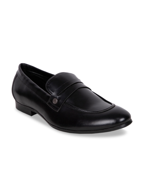 

Duke Men Black Solid Formal Slip-Ons