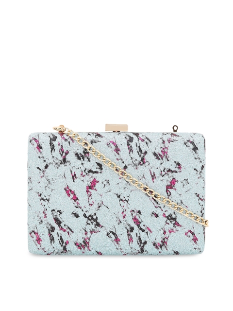 

Lavie Blue Printed Clutch