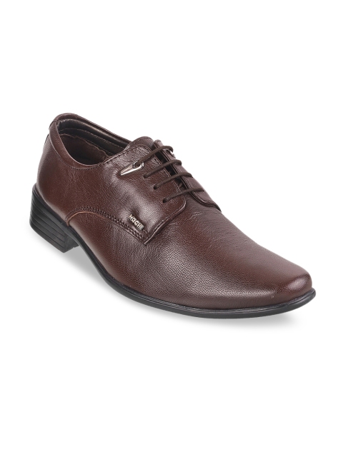 

Mochi Men Brown Leather Formal Derbys