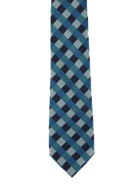 

Calvadoss Blue & Black Checked Broad Tie