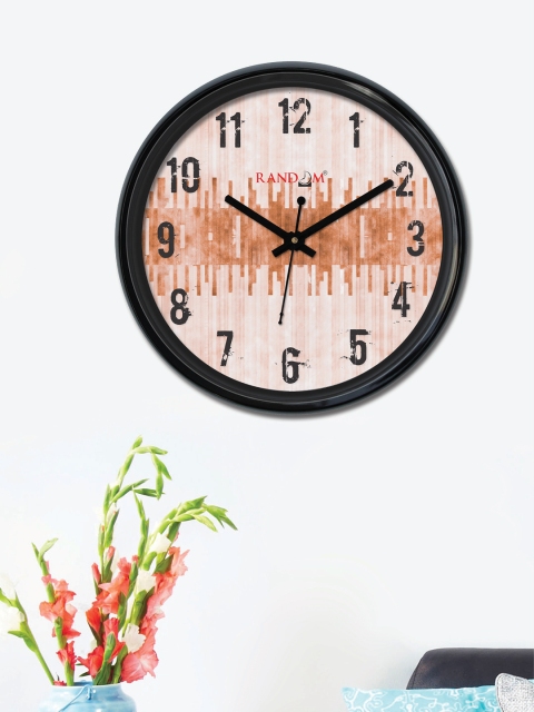 

RANDOM Brown Round Printed Analogue Wall Clock RC-6457