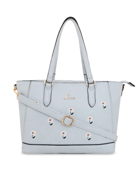

Lavie Grey Self Design Shoulder Bag