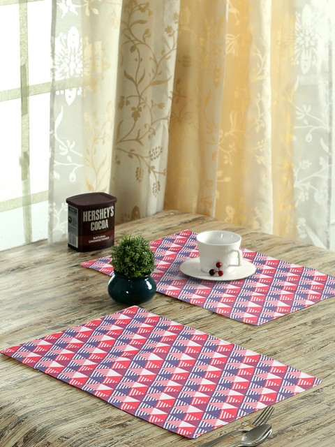 

Alina decor Set of 6 Multicoloured Digital Printed Table Placemats, Multi