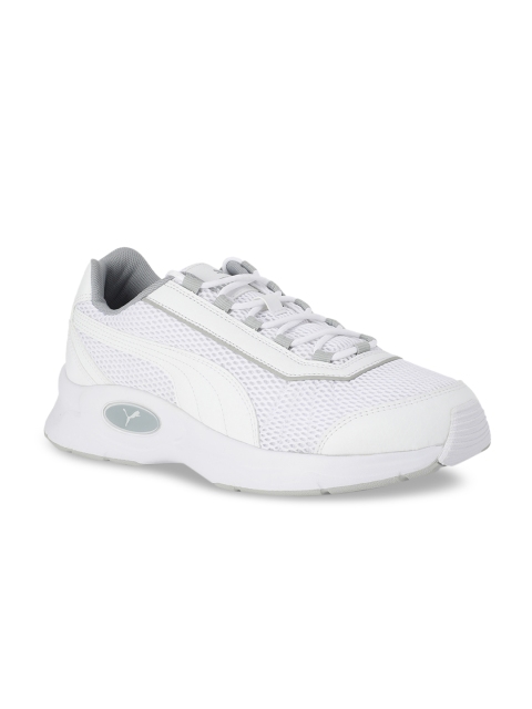

Puma Unisex White Nucleus-High Rise Sneakers