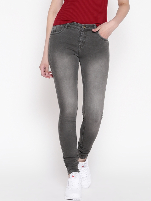 

Devis Women Grey Slim Fit Mid-Rise Clean Look Stretchable Jeans