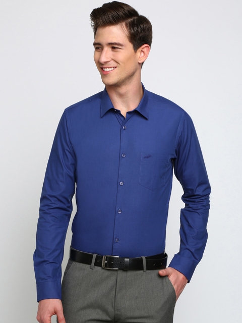 

Crocodile Men Blue Slim Fit Solid Formal Shirt