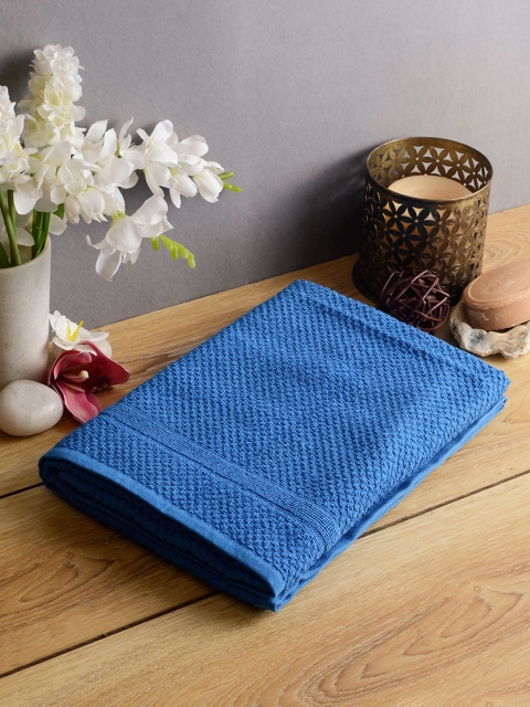 

Softweave Women Blue Self Design 350 GSM Bath Towel