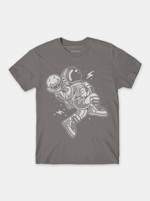 

THREADCURRY Boys Grey Comic Hip Print Tshirt
