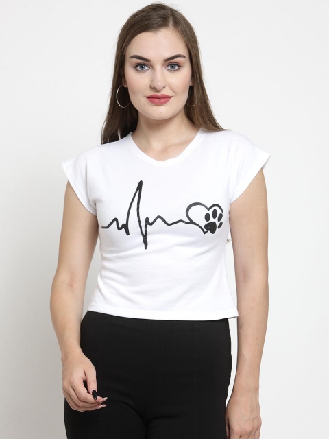

Everlush Women White Printed Top