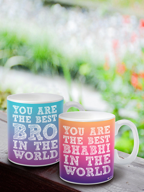 

Archies Multicoloured 2-Pieces Printed Ceramic Cups Set, Multi