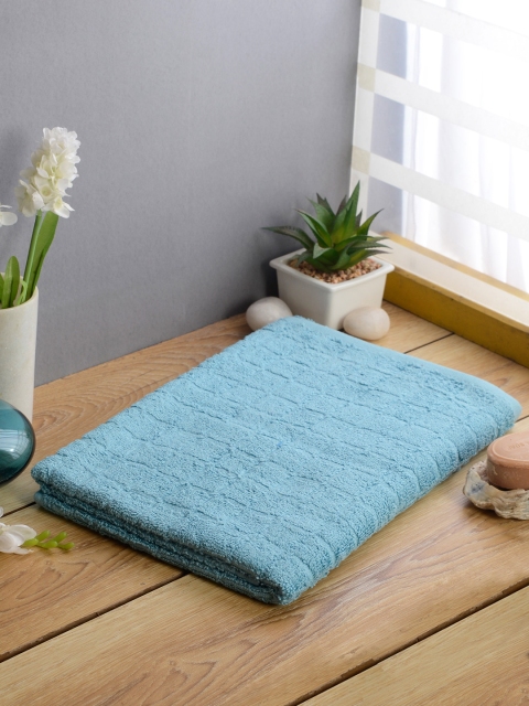 

Softweave Men Blue Check Patterned 280 GSM Bath Towel