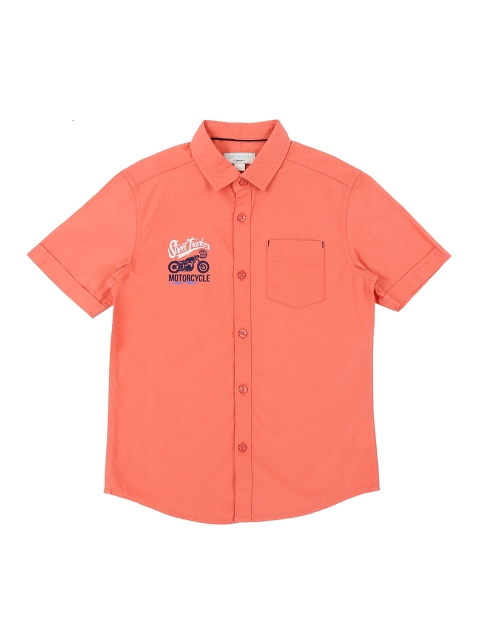 

Pantaloons Junior Boys Coral Regular Fit Solid Casual Shirt