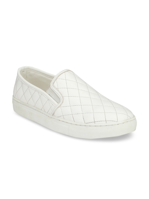 

Rodolfo Darrell Men White Slip-On Sneakers