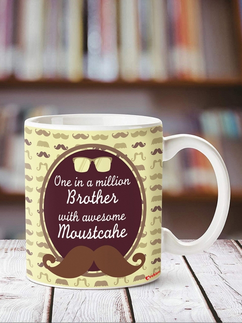 

Archies Yellow & White Printed Coffee Mug