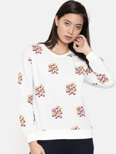 

Chumbak Women White Printed Sweatshirt