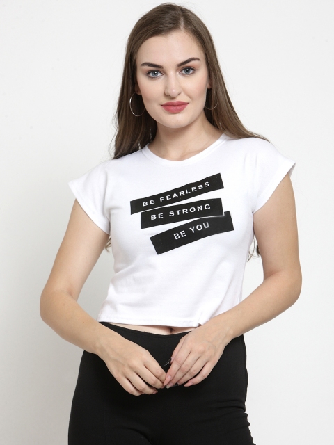 

Everlush Women White Printed Top