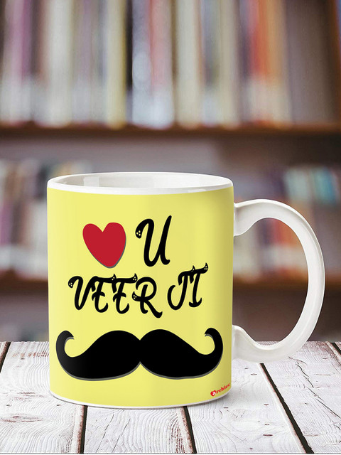 

Archies Yellow & White Printed Coffee Mug