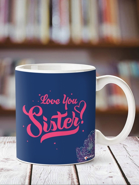 

Archies Blue & White Printed Coffee Mug