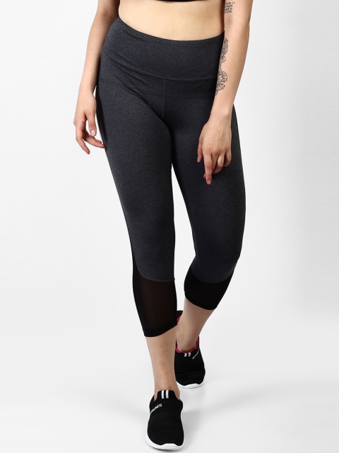 

OFF LIMITS Women Grey & White Colourblocked Tights